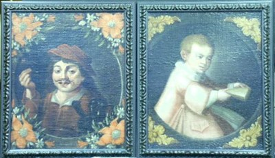 Lot 113 - Neapolitan School 17th Century BOY HOLDING CAT,...