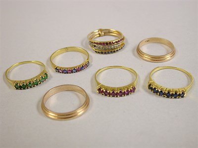 Lot 41 - Seven Assorted Gold Rings