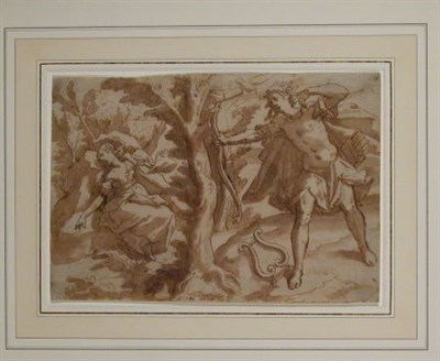 Lot 27 - Circle of Andrea Boscoli APOLLO AND CORONIS...