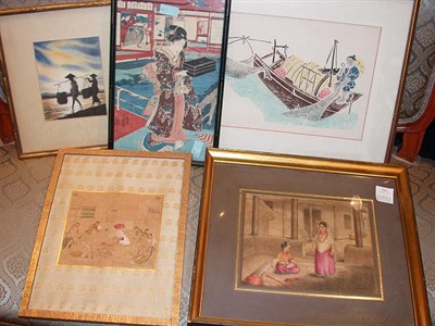 Lot 546 - Miscellaneous Group of Five Prints