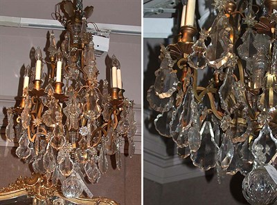 Lot 388 - Louis XV Style Gilt-Metal and Glass...