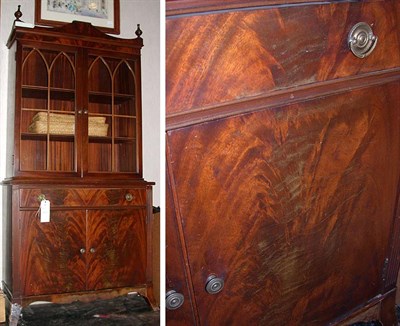 Lot 404 - Georgian Style Mahogany Bookcase