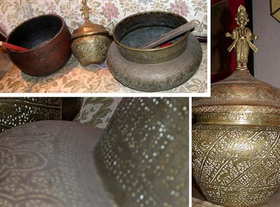 Lot 414 - Group of Three Metal Ware Articles