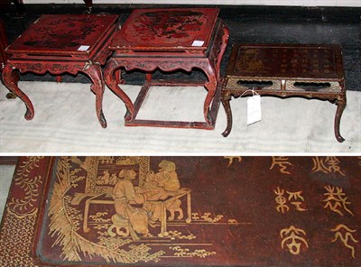 Lot 423 - Group of Three Lacquered Stands