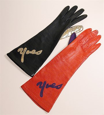 Lot 682 - Four Pairs of Yves Saint Laurent Leather...