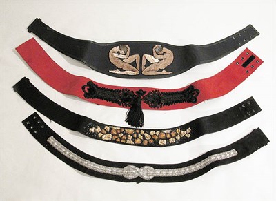 Lot 3785 - Four Lesage Belts French, 1980s Comprising one...