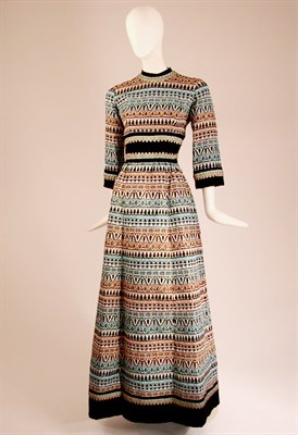 Lot 548 - Balmain Couture Coptic Motif Gown