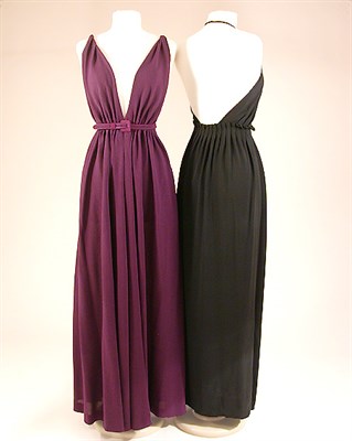 Lot 551 - Two Galanos Backless Evening Dresses