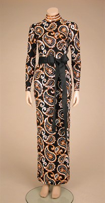Lot 3529 - Norell Paisley Sequin Gown