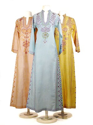 Lot 2068 - Three Helene Arpels Silk Caftans