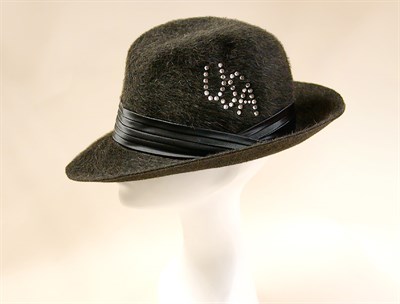Lot 817 - Galanos Rhinestone USA Fedora