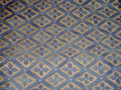 Lot 990 - Fortuny Stenciled Cotton Curtains