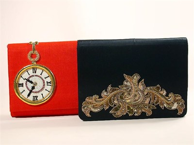 Lot 690 - Two Lesage Envelope Bags French, 1980s One a...