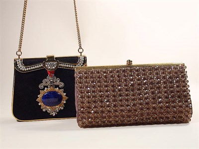 Lot 691 - Two Evening Bags French, 1980s Comprising one...