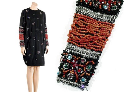 Lot 2062 - Exceptional Galanos Jewel Embroidered Late Day Djellaba Dress
