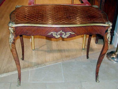 Lot 224 - Louis XV Tulipwood Parquetry Inlaid Bureau Plat