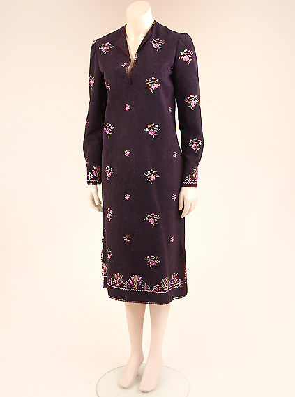 Lot 785 - Giorgio di Sant' Angelo Black Ultrasuede Tunic Dress