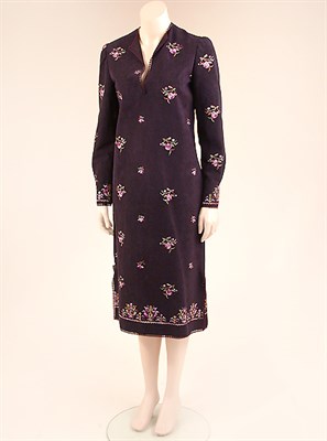 Lot 785 - Giorgio di Sant' Angelo Black Ultrasuede Tunic Dress