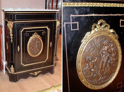 Lot 338 - Napoleon III Style Gilt and Patinated-Metal...