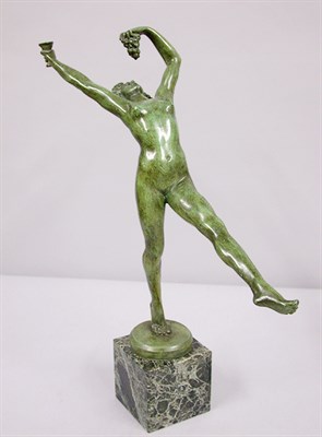 Lot 781 - Art Deco Bronze Figure of a Nude Signed L....