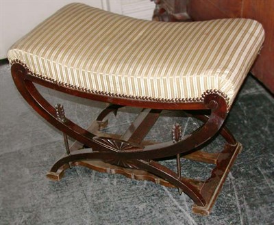Lot 239 - Charles X Style Mahogany Bench Height 17...