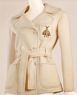 Lot 600 - Valentino Couture Bee Jacket Italian, 1960s Of...