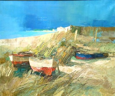 Lot 55 - Nicola Simbari Italian, b.1927 COASTAL SCENE,...