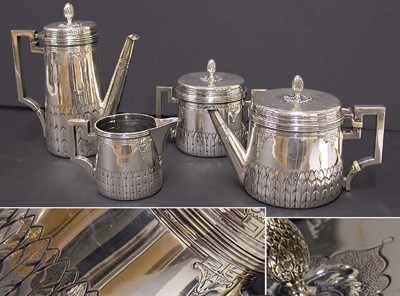 Lot 428 - Portuguese Silver Tea and Coffee Service...
