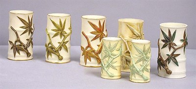 Lot 502 - Group of Seven Royal Worcester Porcelain Vases...