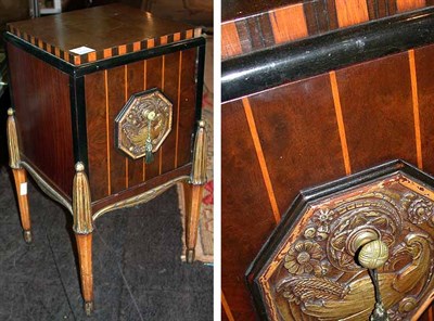 Lot 796 - Art Deco Partially Painted and Satinwood...