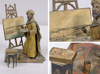 Lot 837 - Austrian Cold Painted Bronze Figure Depicting...