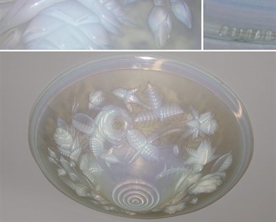 Lot 850 - P. Maynadier Molded Opalescent Glass Shade...