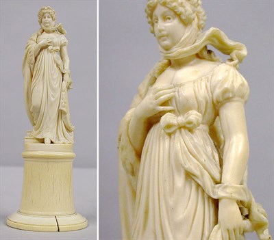 Lot 122 - Continental Ivory Figure Depicting Princess...