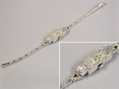 Lot 258 - Lady's Diamond Wristwatch