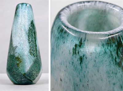 Lot 749 - Legras Cameo Cut Glass Vase Of teardrop form,...