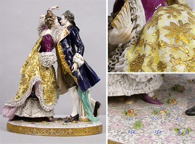 Lot 314 - Continental Porcelain Figural Group Depicting...