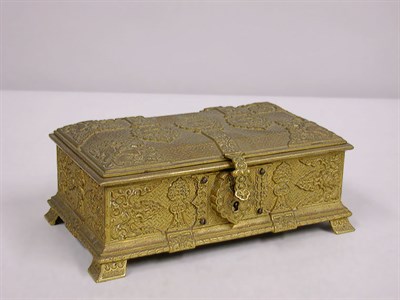 Lot 275 - Continental Renaissance Style Gilt-Metal Box...