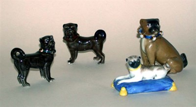 Lot 15 - Group of Four Ceramic Pugs
