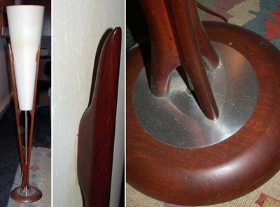 Lot 159 - Teak Floor Lamp