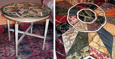 Lot 373 - Louis XVI Style Faux Painted Center Table