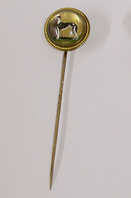 Lot 37 - Reverse Intaglio Crystal Stick Pin Circa 1870...