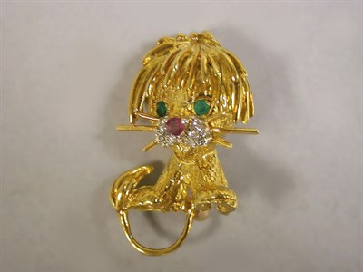 Lot 75 - Gold Lion Pin