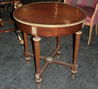 Lot 254 - Louis XVI Style Mahogany Center Table Height...