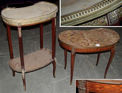 Lot 357 - Two Louis XVI Style Mahogany Reniform Side...