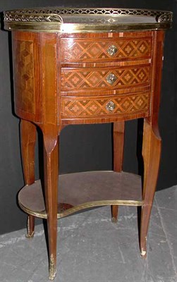 Lot 298 - Louis XV Style Marquetry Inlaid Mahogany and...