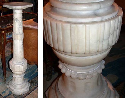Lot 630 - Classical Style Alabaster Pedestal Height 43...