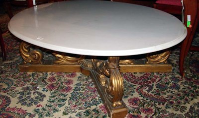 Lot 152 - Baroque Style Gilt-Wood Occasional Table With...