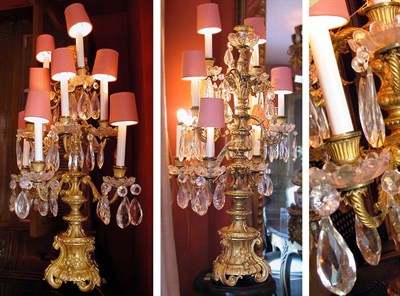 Lot 2150 - Pair of Louis XV Style Gilt-Bronze...