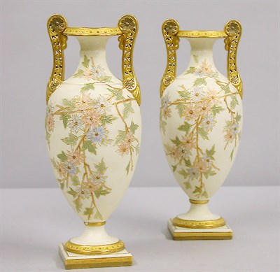 Lot 511 - Pair of Grainger & Co. Worcester Porcelain...