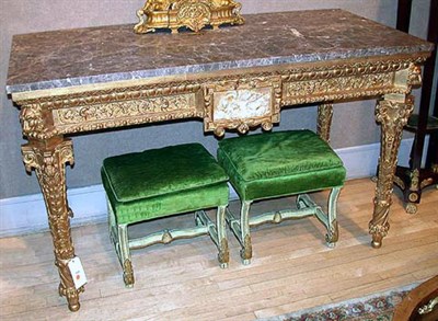 Lot 212 - Pair of Continental Neoclassical Gilt-Wood...